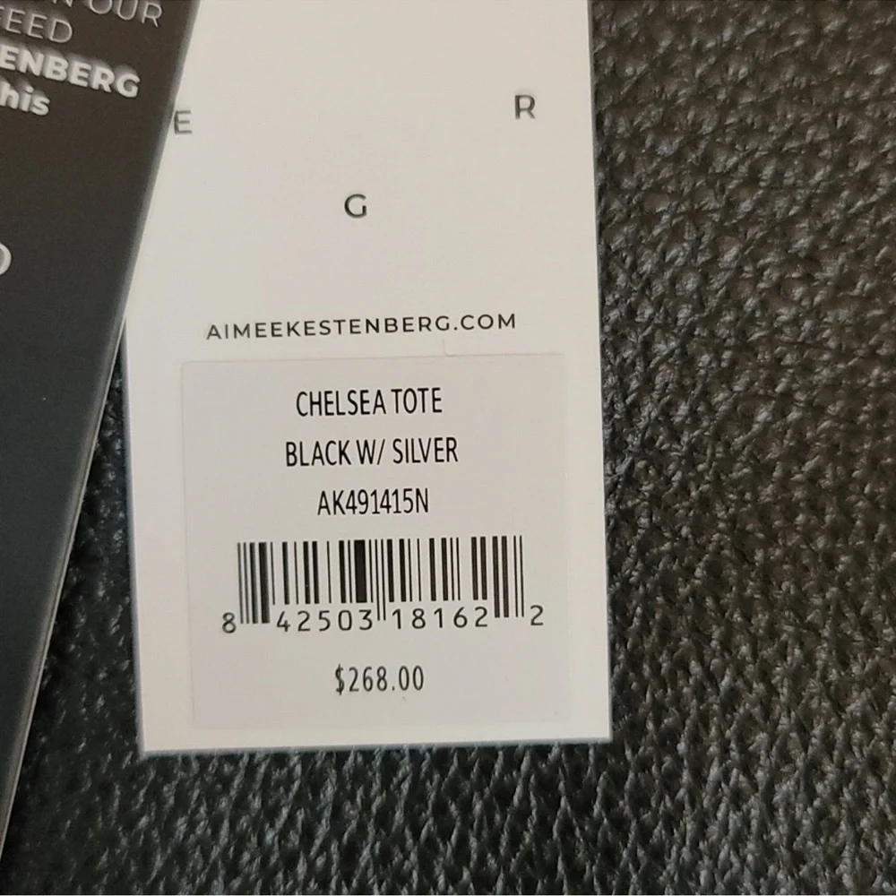 AIMEE KESTENBERG Leather Chelsea Tote Bag in Classic Black NWT!!!! - Picture 11 of 11